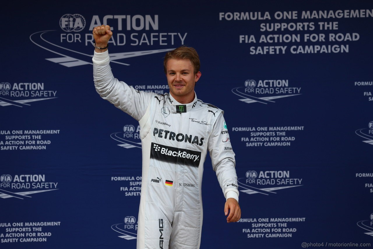 GP SPAGNA, 11.05.2013- Qualifiche, Nico Rosberg (GER) Mercedes AMG F1 W04 pole position