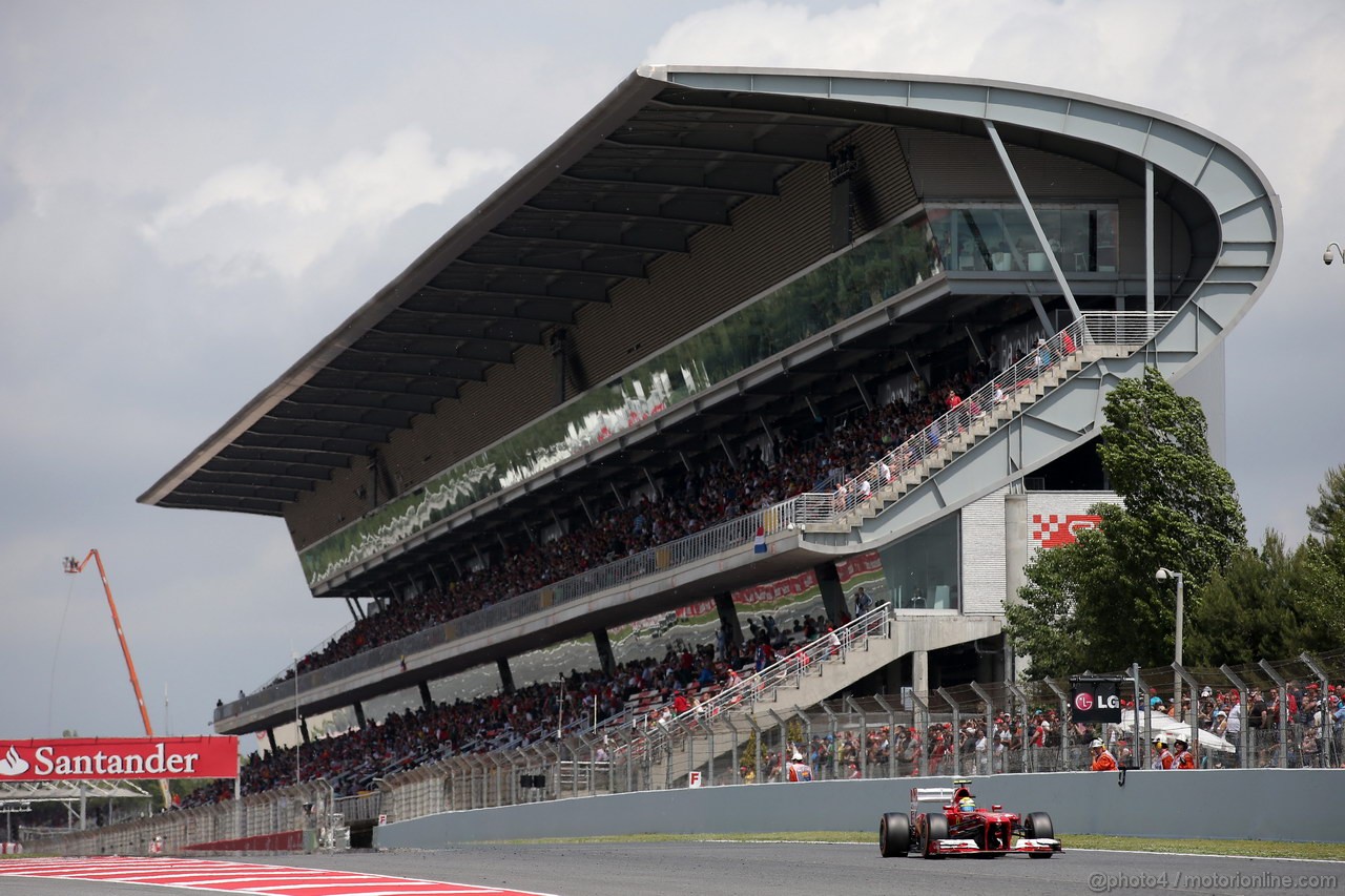 GP SPAGNA, 11.05.2013- Qualifiche, Felipe Massa (BRA) Ferrari F138 