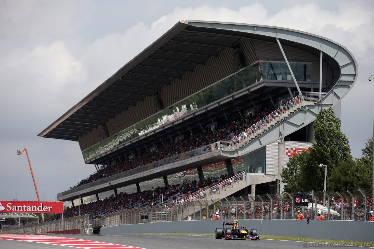 GP SPAGNA, 11.05.2013- Qualifiche, Mark Webber (AUS) Red Bull Racing RB9 