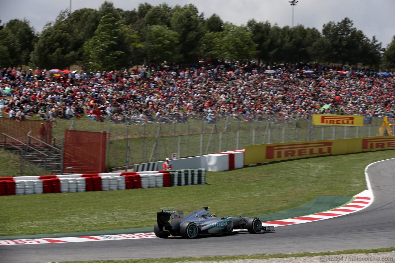 GP SPAGNA, 11.05.2013- Qualifiche, Lewis Hamilton (GBR) Mercedes AMG F1 W04 