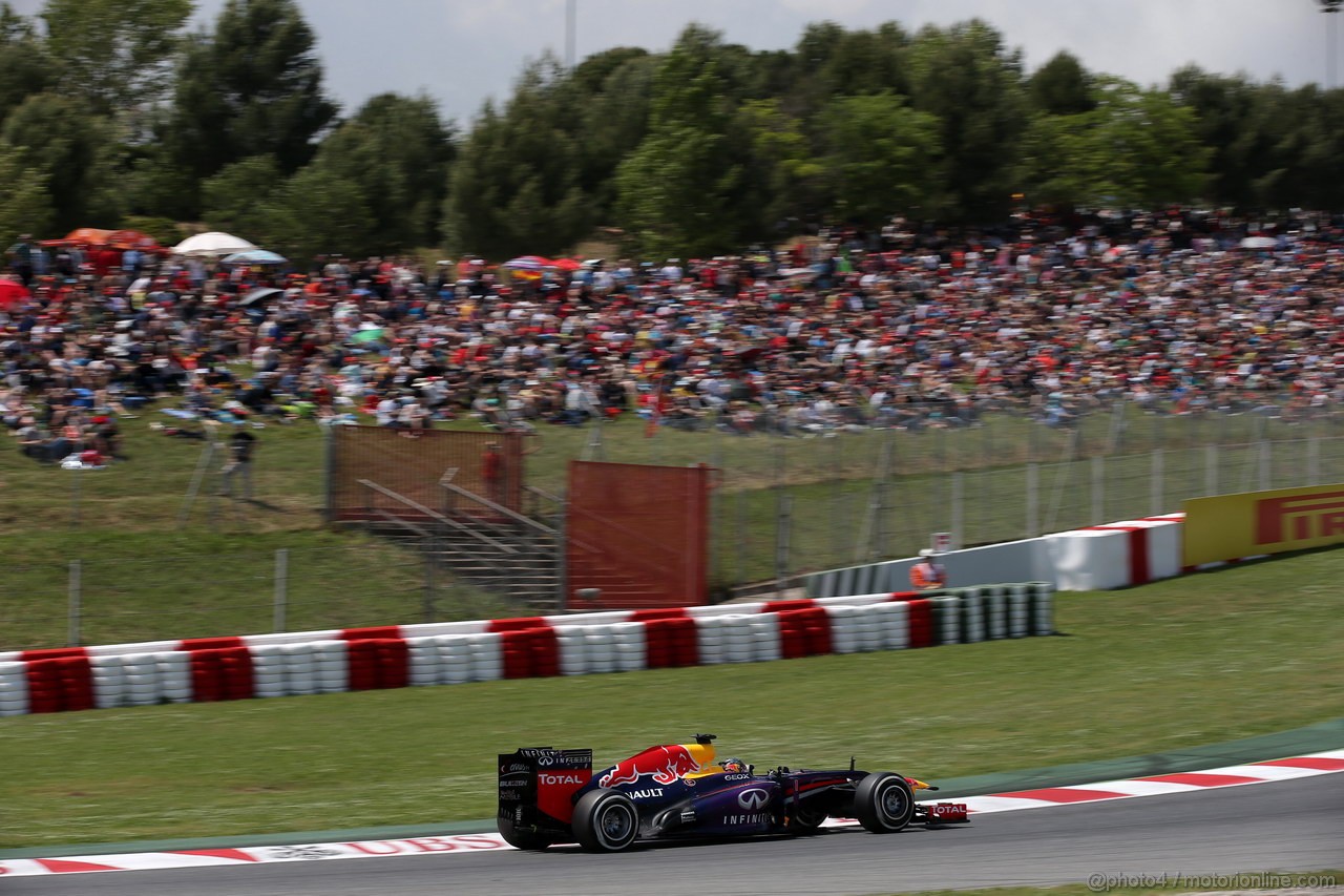 GP SPAGNA, 11.05.2013- Qualifiche, Sebastian Vettel (GER) Red Bull Racing RB9 