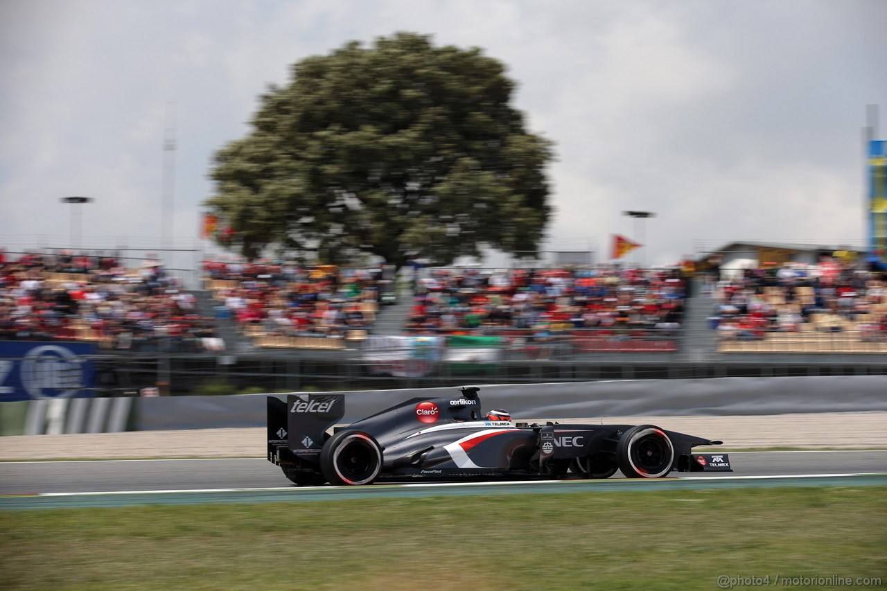 GP SPAGNA, 11.05.2013- Qualifiche, Nico Hulkenberg (GER) Sauber F1 Team C32 