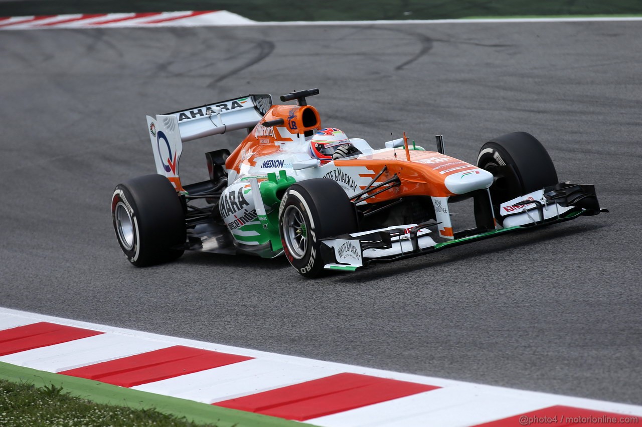 GP SPAGNA, 11.05.2013- Qualifiche, Paul di Resta (GBR) Sahara Force India F1 Team VJM06 
