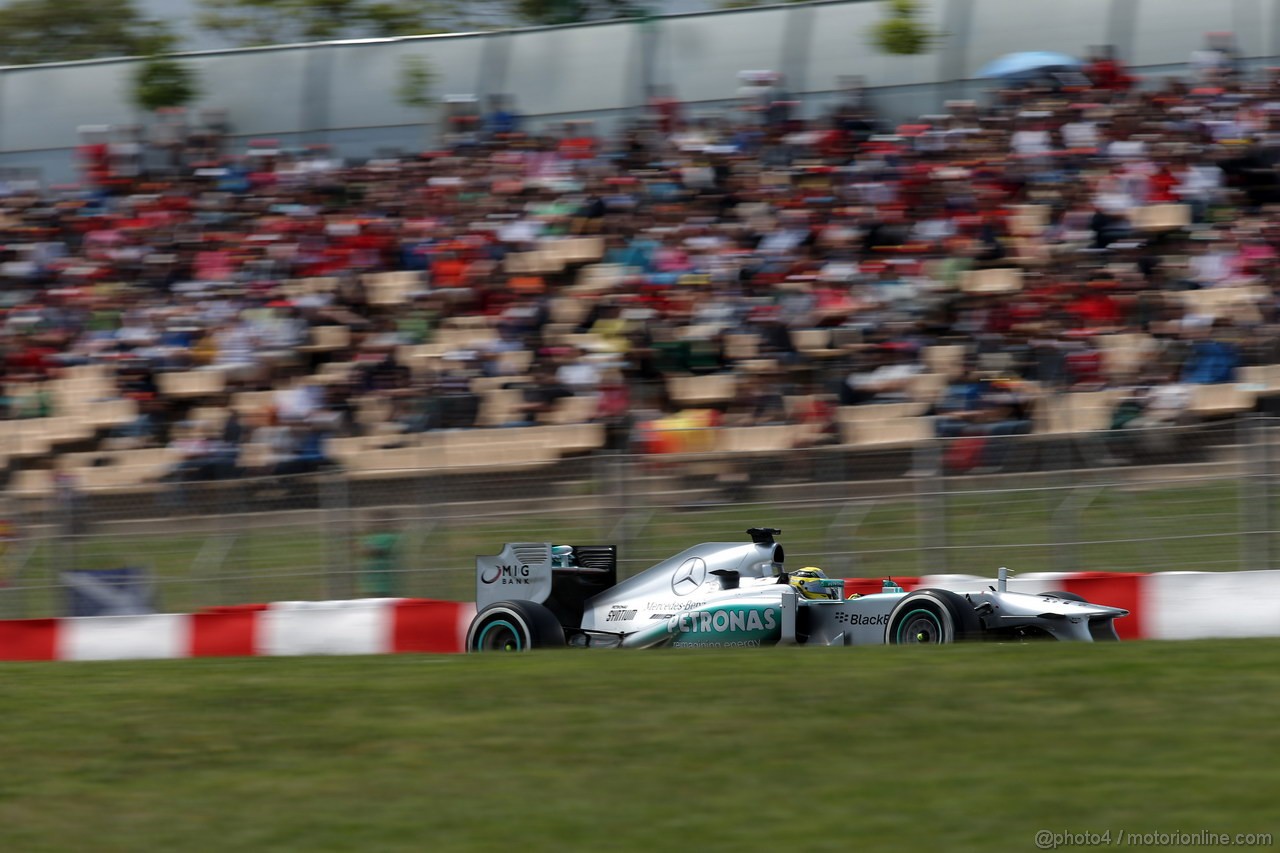 GP SPAGNA, 11.05.2013- Qualifiche, Nico Rosberg (GER) Mercedes AMG F1 W04 