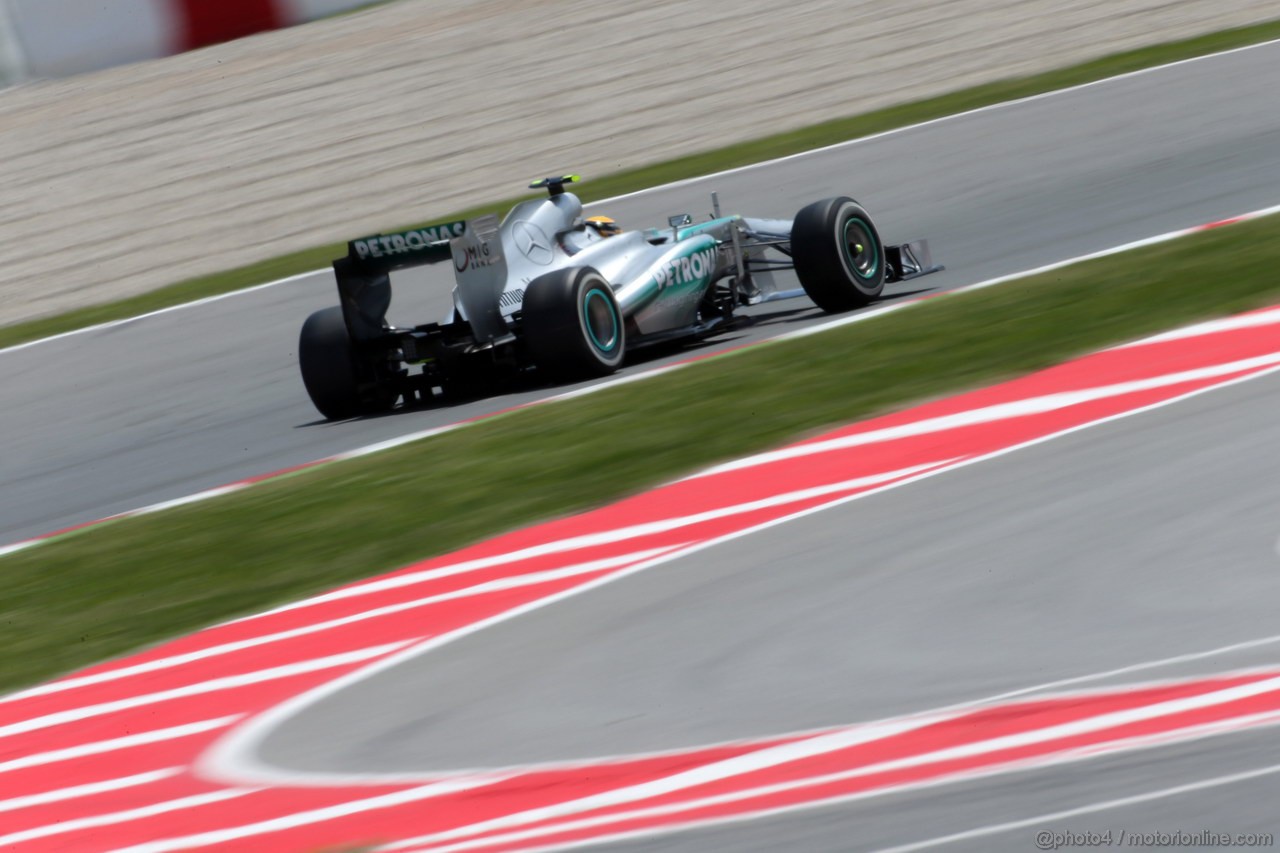 GP SPAGNA, 11.05.2013- Qualifiche, Lewis Hamilton (GBR) Mercedes AMG F1 W04 