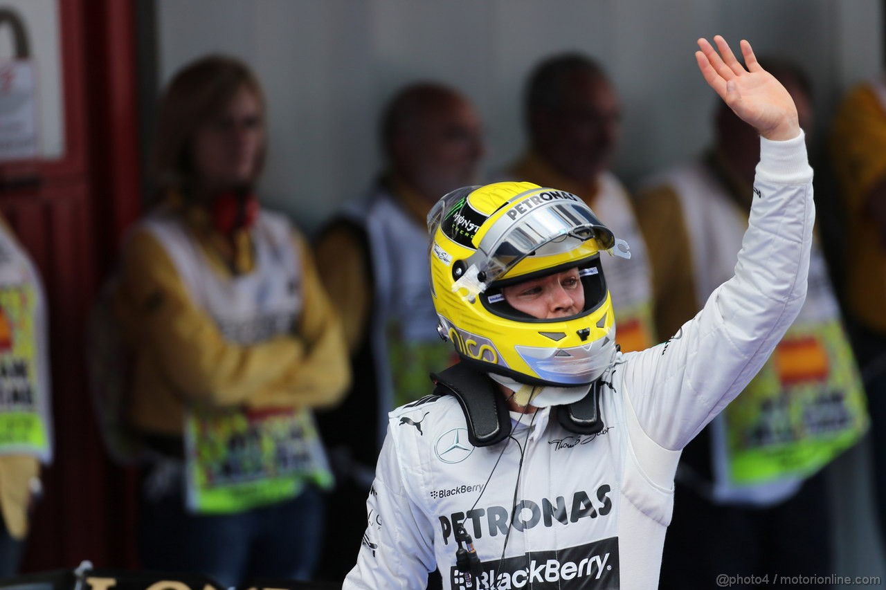 GP SPAGNA, 11.05.2013- Qualifiche, Nico Rosberg (GER) Mercedes AMG F1 W04 pole position