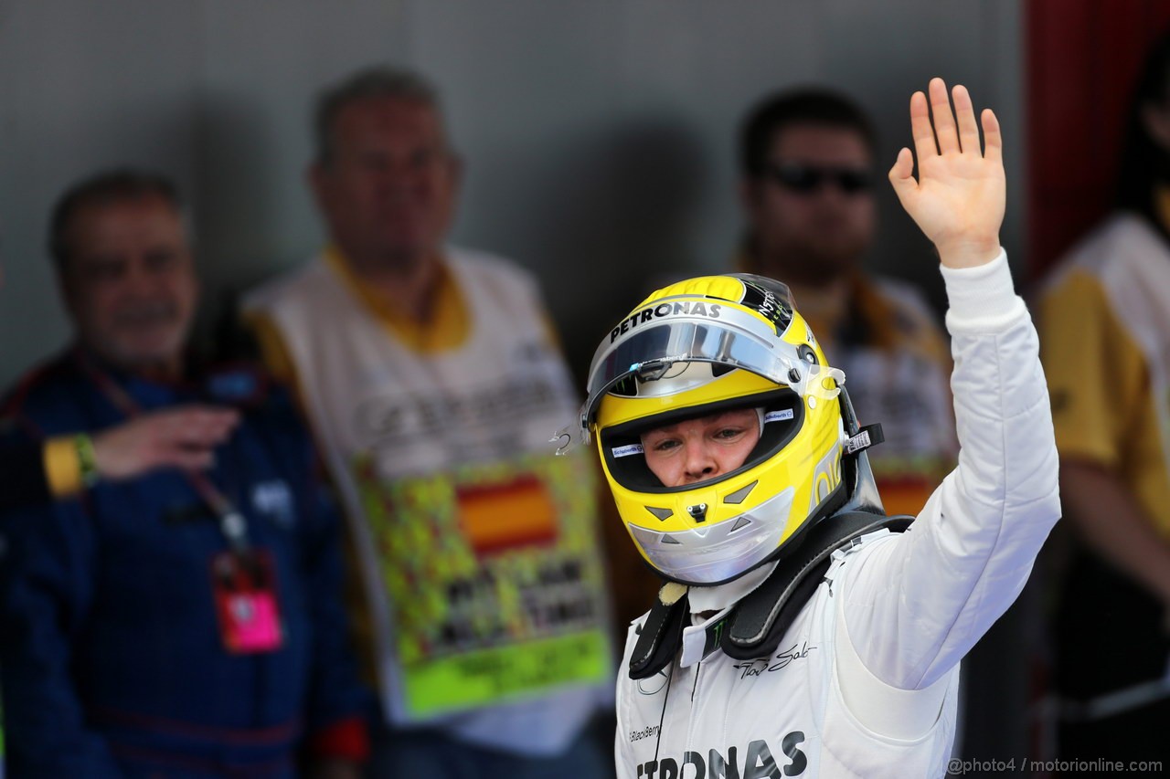 GP SPAGNA, 11.05.2013- Qualifiche, Nico Rosberg (GER) Mercedes AMG F1 W04 pole position
