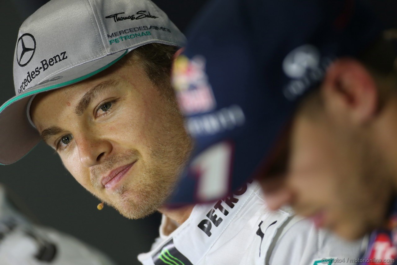 GP SPAGNA, 11.05.2013- Qualifiche, Conferenza Stampa, Nico Rosberg (GER) Mercedes AMG F1 W04 