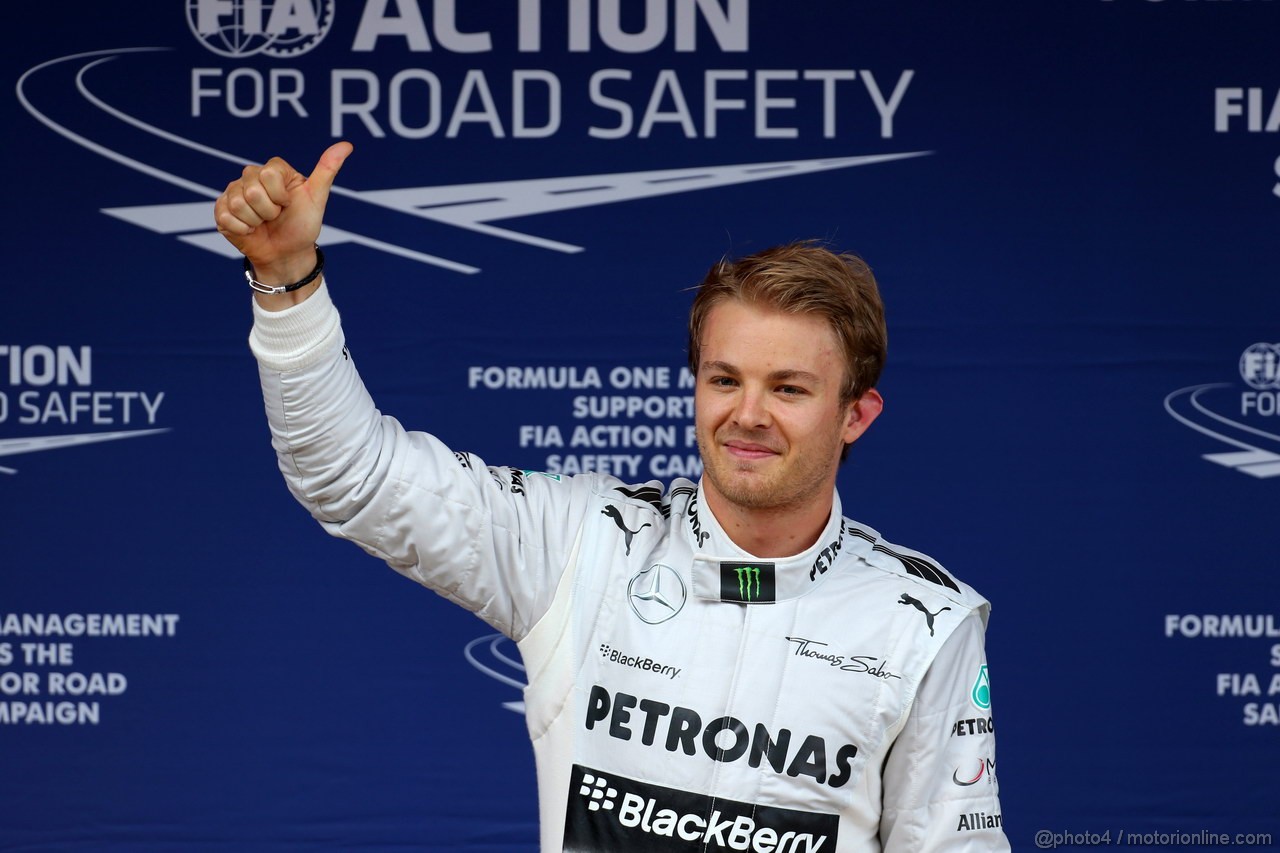GP SPAGNA, 11.05.2013- Qualifiche, Nico Rosberg (GER) Mercedes AMG F1 W04 pole position 