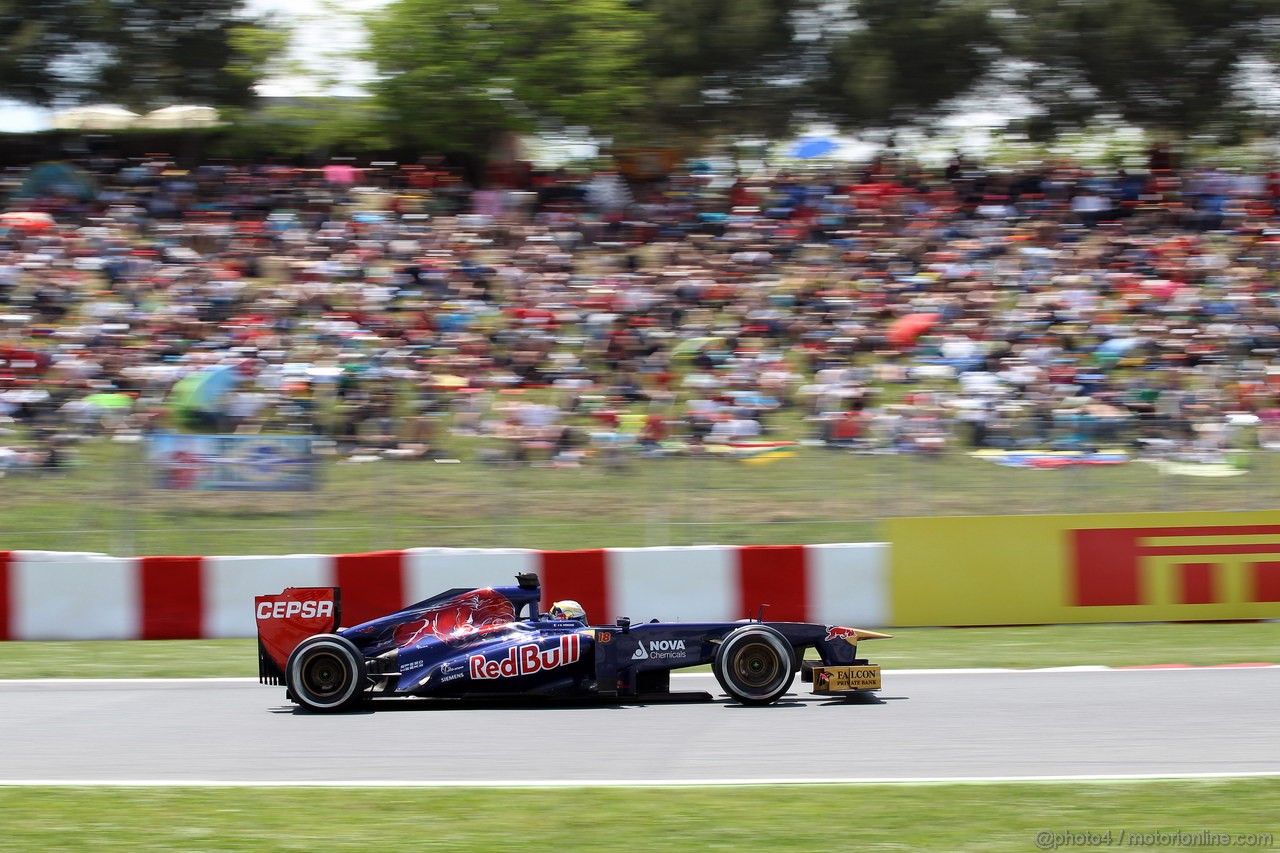 GP SPAGNA, 11.05.2013- Qualifiche, Jean-Eric Vergne (FRA) Scuderia Toro Rosso STR8 