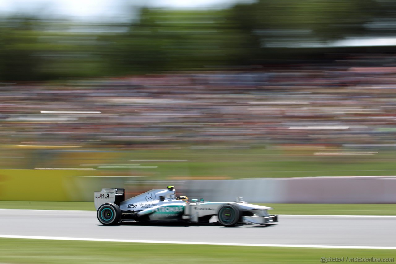 GP SPAGNA, 11.05.2013- Qualifiche, Lewis Hamilton (GBR) Mercedes AMG F1 W04 