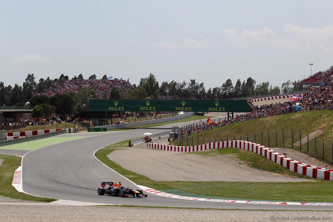 GP SPAGNA, 11.05.2013- Qualifiche, Sebastian Vettel (GER) Red Bull Racing RB9 