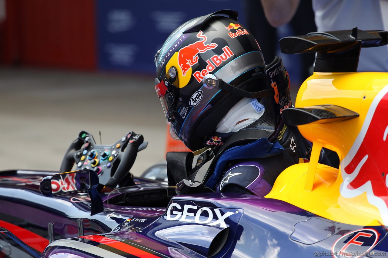 GP SPAGNA, 11.05.2013- Qualifiche, Sebastian Vettel (GER) Red Bull Racing RB9 