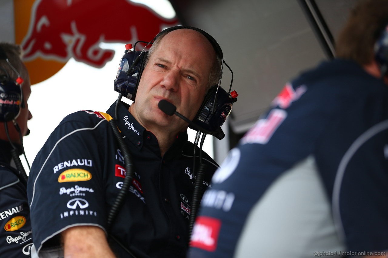 GP SPAGNA, 11.05.2013- Qualifiche, Adrian Newey (GBR), Red Bull Racing , Technical Operations Director
