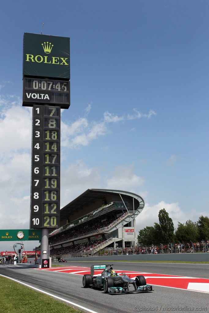 GP SPAGNA, 11.05.2013- Qualifiche, Nico Rosberg (GER) Mercedes AMG F1 W04 