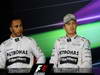 GP SPAGNA, 11.05.2013- Qualifiche, Conferenza Stampa, Lewis Hamilton (GBR) Mercedes AMG F1 W04 e Nico Rosberg (GER) Mercedes AMG F1 W04 