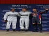 GP SPAGNA, 11.05.2013- Qualifiche, secondo Lewis Hamilton (GBR) Mercedes AMG F1 W04, Nico Rosberg (GER) Mercedes AMG F1 W04 pole position e terzo Sebastian Vettel (GER) Red Bull Racing RB9