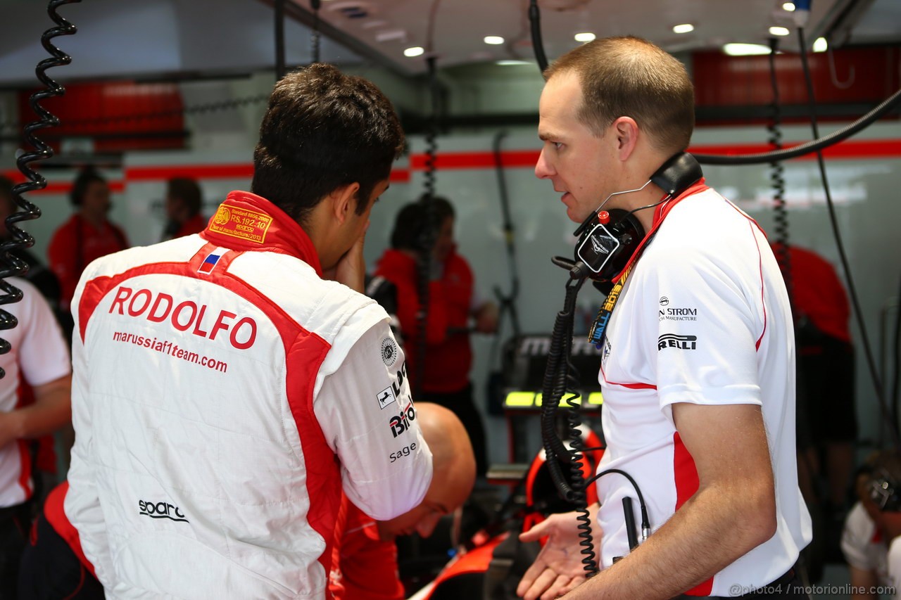 GP SPAGNA, 10.05.2013- Prove Libere 1, Rodolfo Gonzalez (VEN) Test Driver Marussia F1 Team MR02