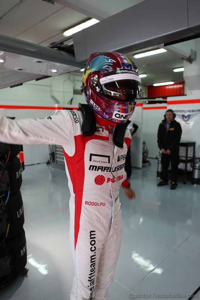 GP SPAGNA, 10.05.2013- Prove Libere 1, Rodolfo Gonzalez (VEN) Test Driver Marussia F1 Team MR02 