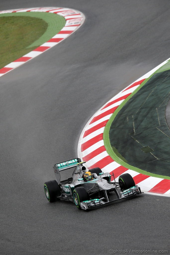 GP SPAGNA, 10.05.2013- Prove Libere 1, Lewis Hamilton (GBR) Mercedes AMG F1 W04 