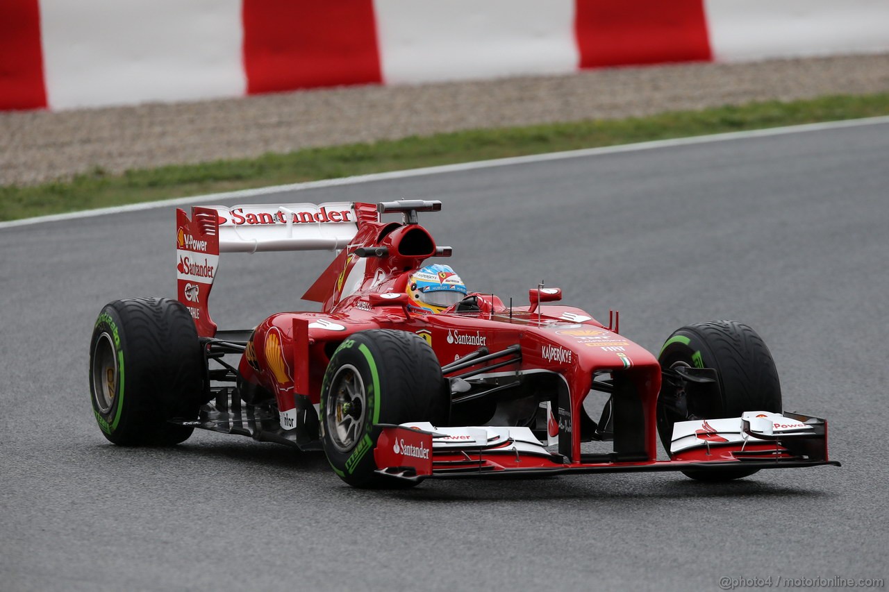 GP SPAGNA, 10.05.2013- Prove Libere 1, Fernando Alonso (ESP) Ferrari F138 