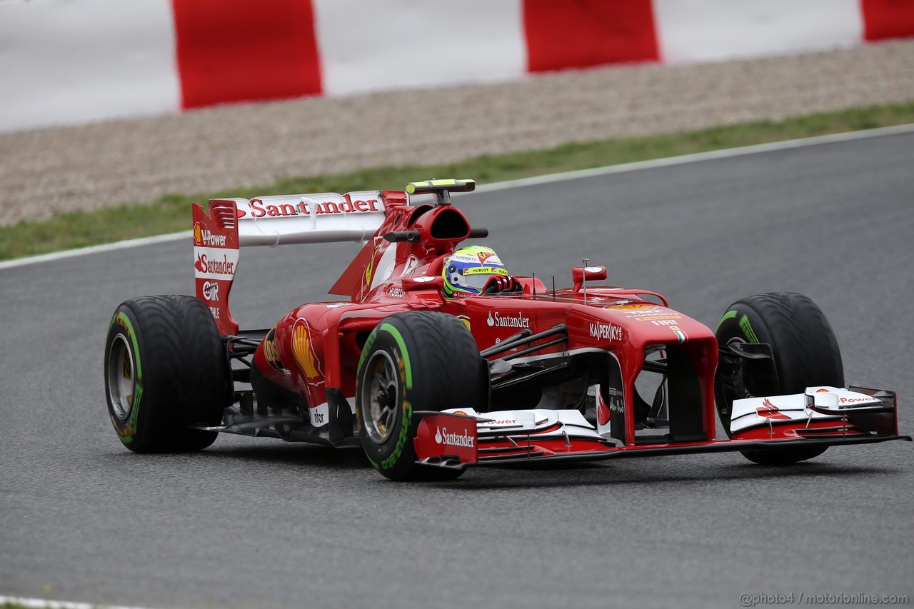 GP SPAGNA, 10.05.2013- Prove Libere 1, Felipe Massa (BRA) Ferrari F138 