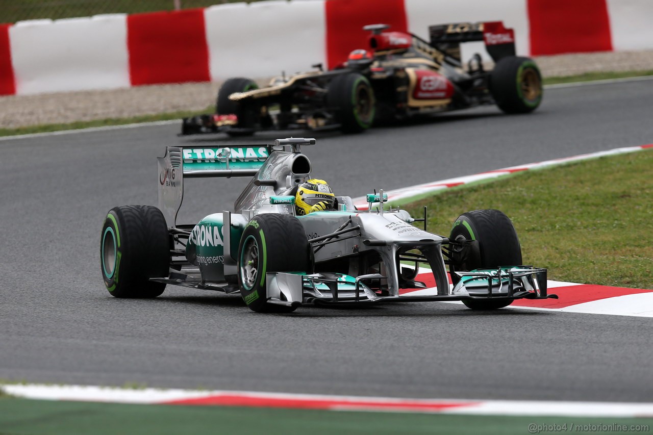 GP SPAGNA, 10.05.2013- Prove Libere 1, Nico Rosberg (GER) Mercedes AMG F1 W04 