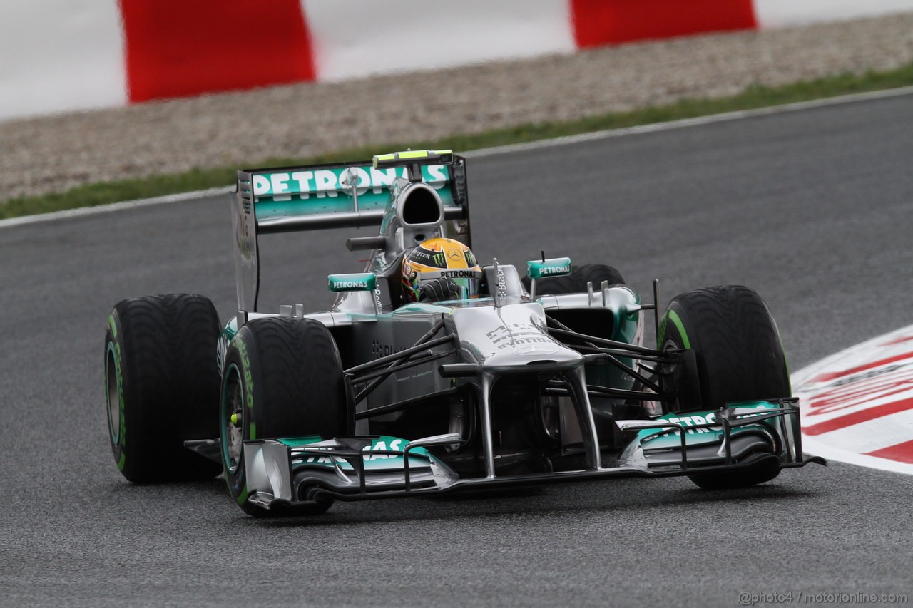 GP SPAGNA, 10.05.2013- Prove Libere 1, Lewis Hamilton (GBR) Mercedes AMG F1 W04 