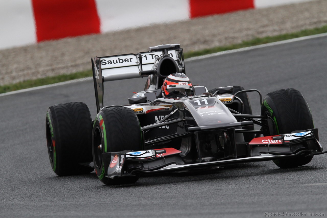 GP SPAGNA, 10.05.2013- Prove Libere 1, Nico Hulkenberg (GER) Sauber F1 Team C32 