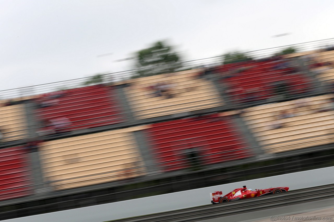 GP SPAGNA, 10.05.2013- Prove Libere 1, Fernando Alonso (ESP) Ferrari F138 