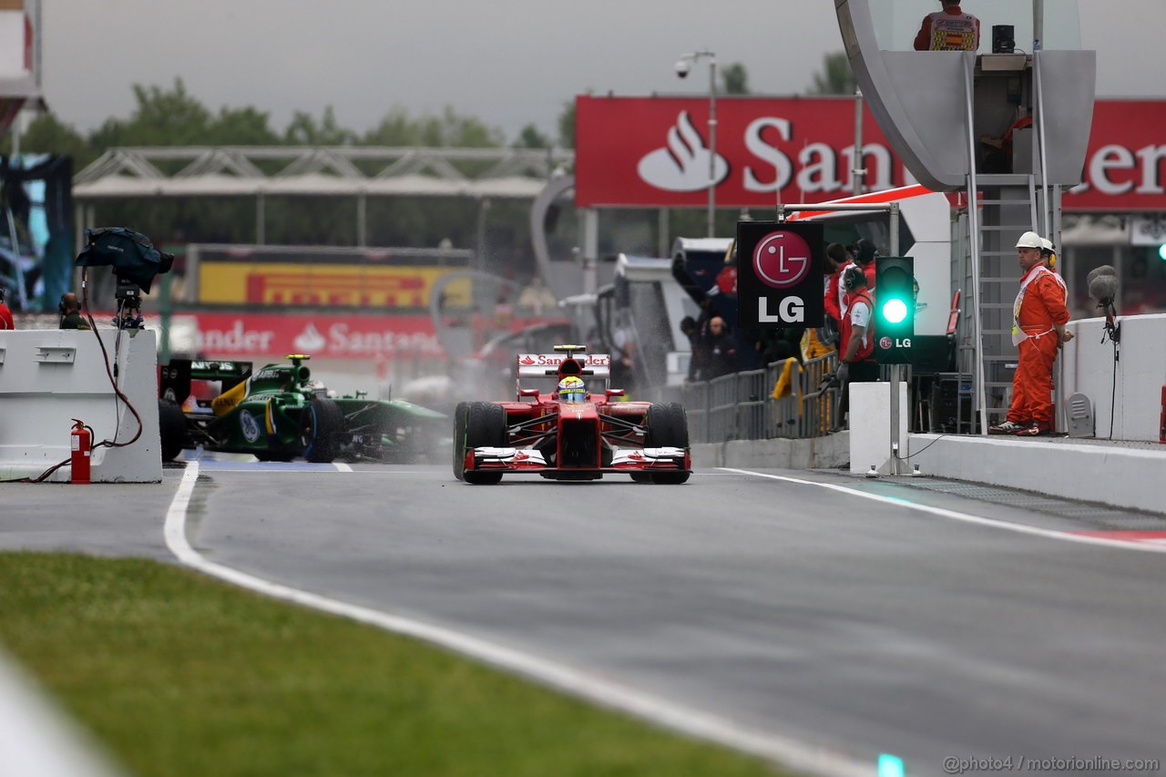 GP SPAGNA, 10.05.2013- Prove Libere 1, Felipe Massa (BRA) Ferrari F138 