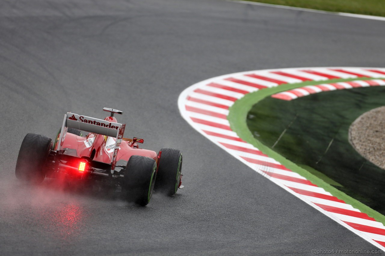 GP SPAGNA, 10.05.2013- Prove Libere 1, Fernando Alonso (ESP) Ferrari F138 