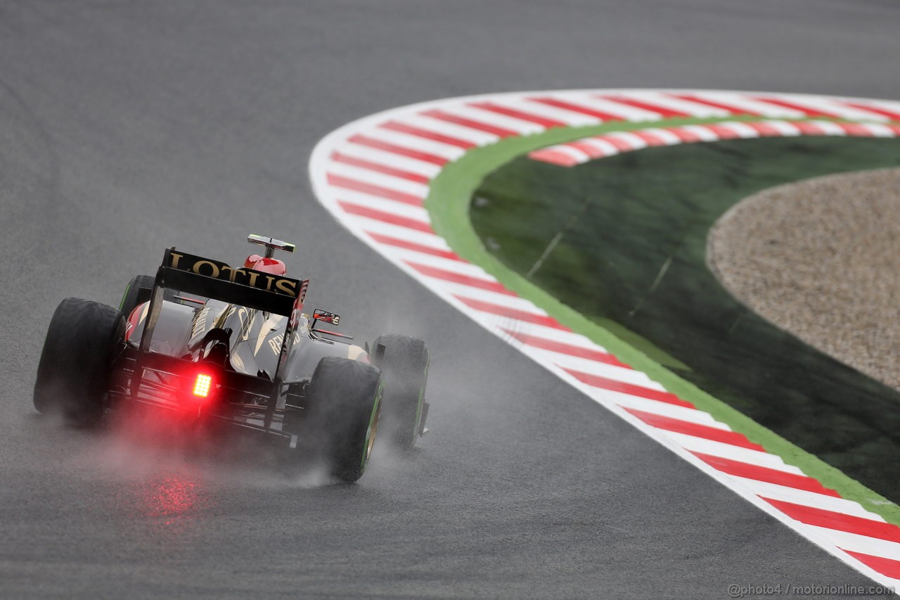 GP SPAGNA, 10.05.2013- Prove Libere 1, Kimi Raikkonen (FIN) Lotus F1 Team E21 