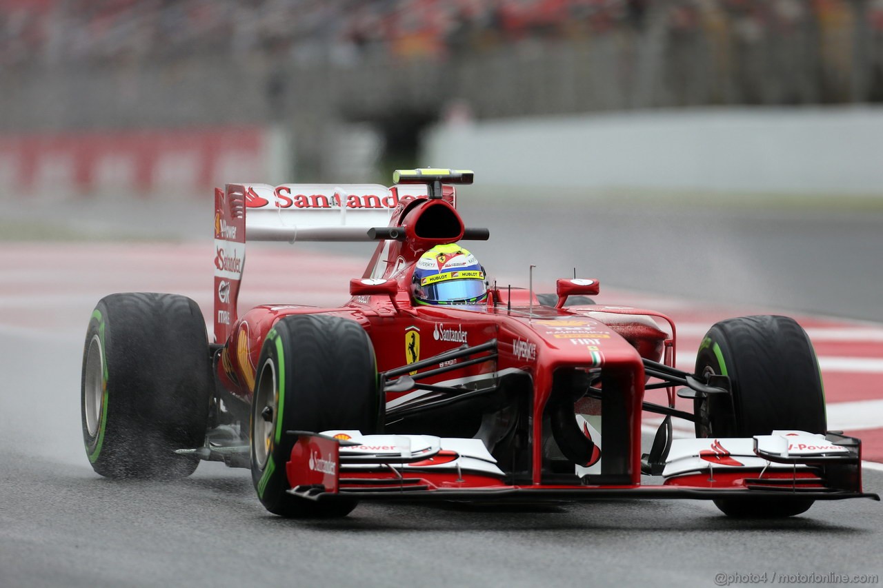 GP SPAGNA, 10.05.2013- Prove Libere 1, Felipe Massa (BRA) Ferrari F138 