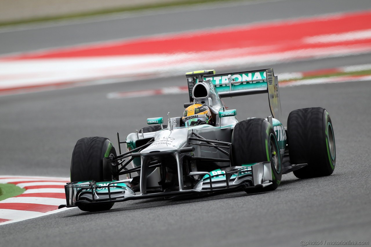 GP SPAGNA, 10.05.2013- Prove Libere 1, Lewis Hamilton (GBR) Mercedes AMG F1 W04 