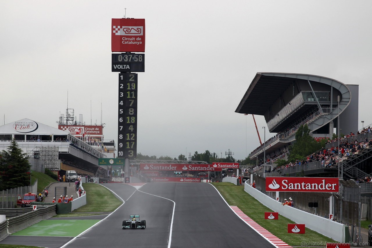 GP SPAGNA, 10.05.2013- Prove Libere 1, Nico Rosberg (GER) Mercedes AMG F1 W04 