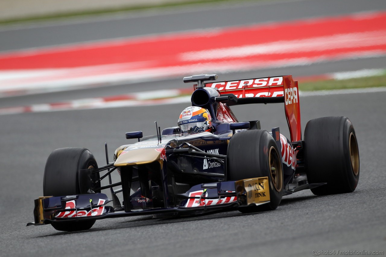 GP SPAGNA, 10.05.2013- Prove Libere 1, Jean-Eric Vergne (FRA) Scuderia Toro Rosso STR8 