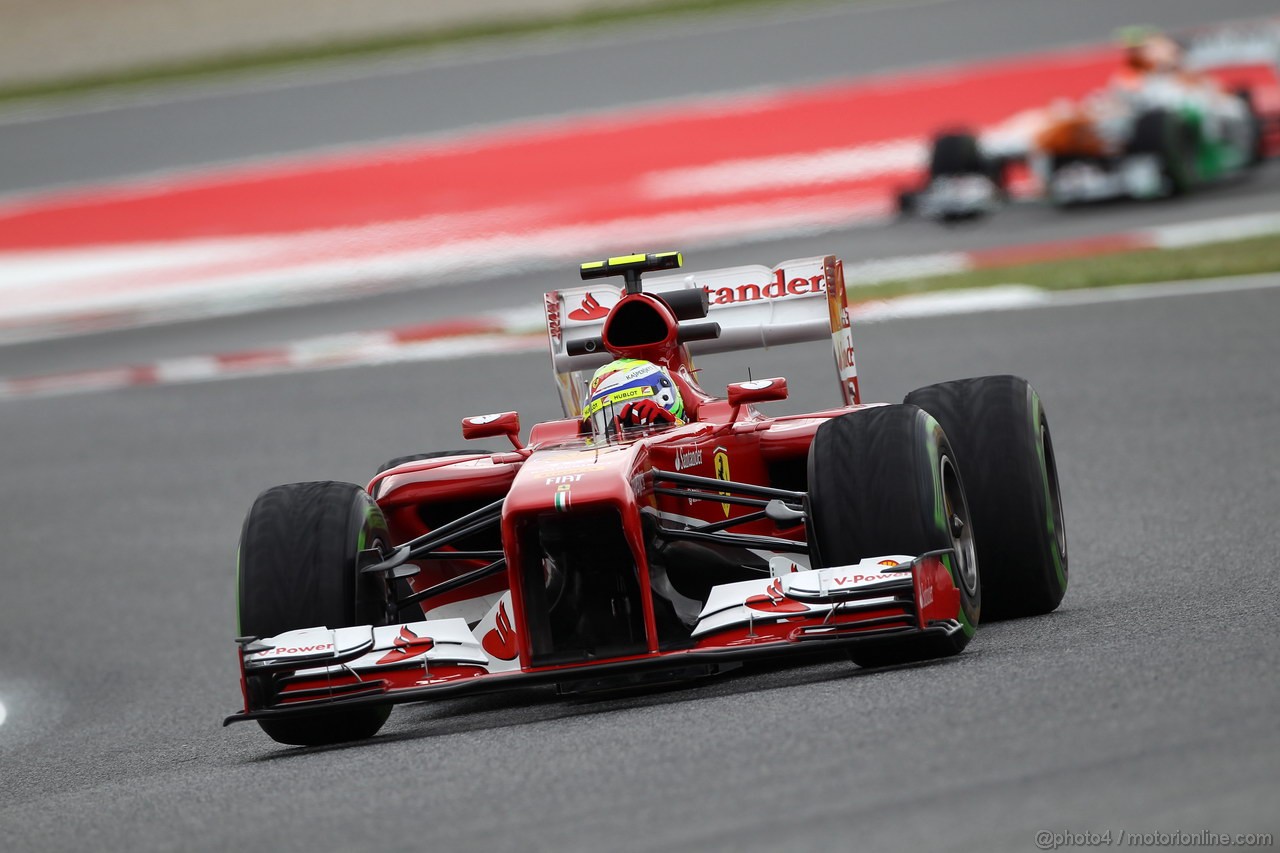GP SPAGNA, 10.05.2013- Prove Libere 1, Felipe Massa (BRA) Ferrari F138 