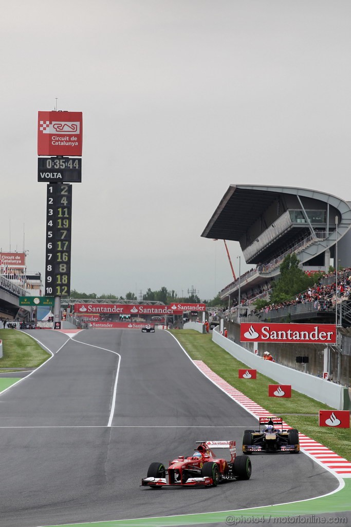 GP SPAGNA, 10.05.2013- Prove Libere 1, Fernando Alonso (ESP) Ferrari F138
