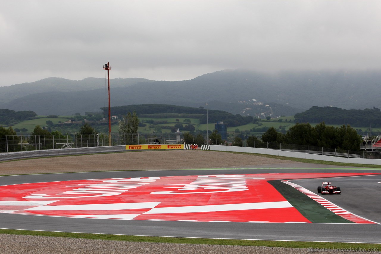 GP SPAGNA, 10.05.2013- Prove Libere 1, Fernando Alonso (ESP) Ferrari F138