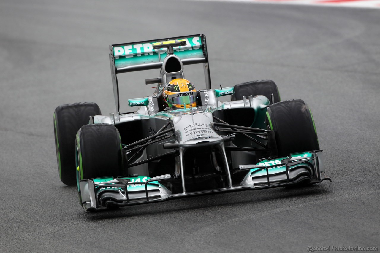 GP SPAGNA, 10.05.2013- Prove Libere 1, Lewis Hamilton (GBR) Mercedes AMG F1 W04