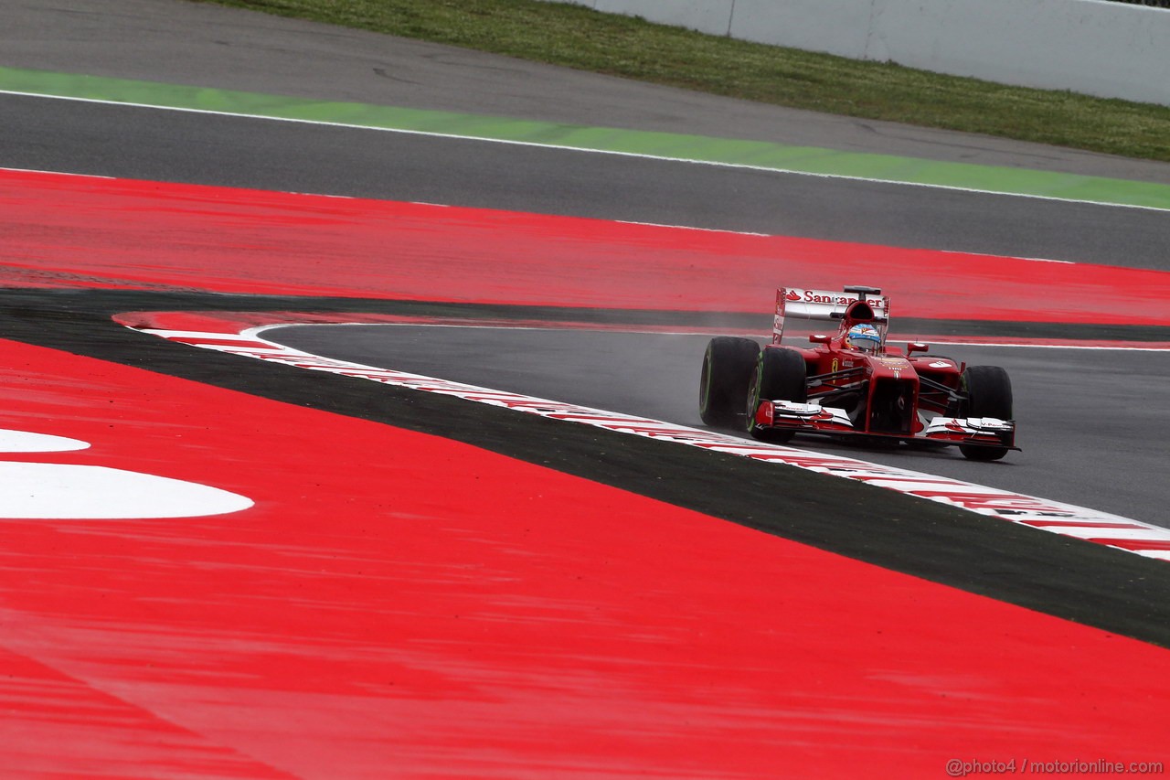 GP SPAGNA, 10.05.2013- Prove Libere 1, Fernando Alonso (ESP) Ferrari F138 