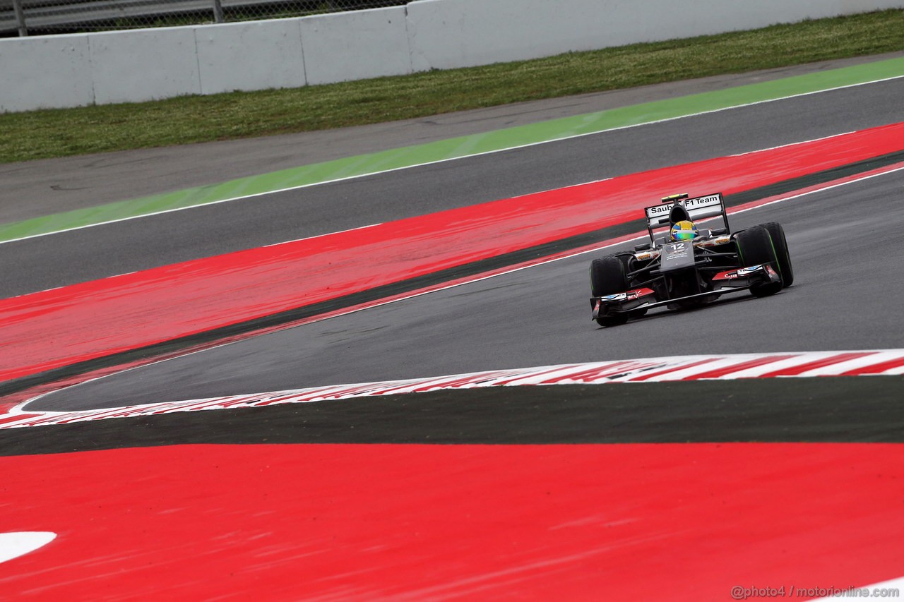 GP SPAGNA, 10.05.2013- Prove Libere 1, Esteban Gutierrez (MEX), Sauber F1 Team C32 
