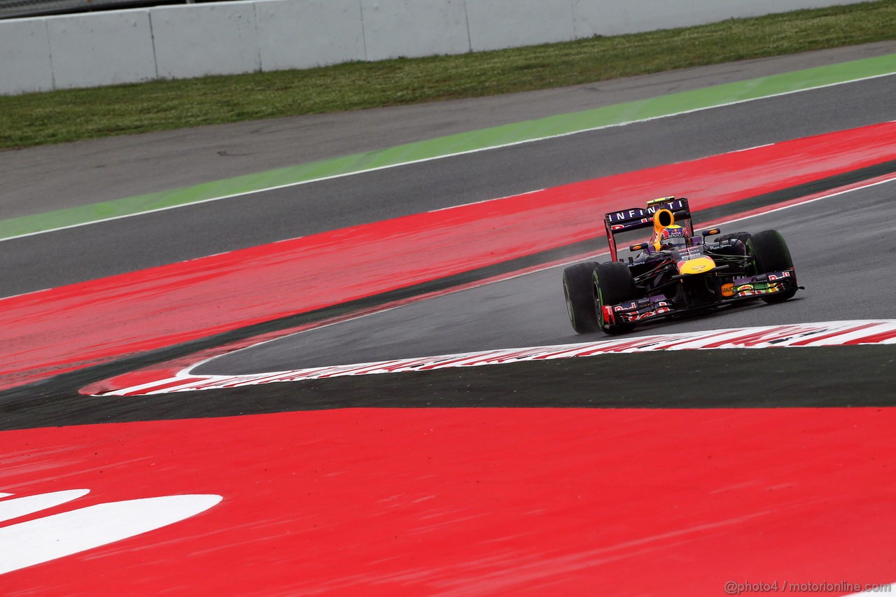 GP SPAGNA, 10.05.2013- Prove Libere 1, Mark Webber (AUS) Red Bull Racing RB9 