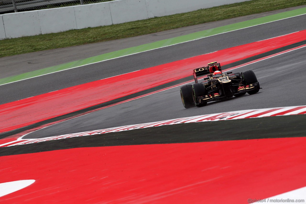 GP SPAGNA, 10.05.2013- Prove Libere 1, Romain Grosjean (FRA) Lotus F1 Team E21 