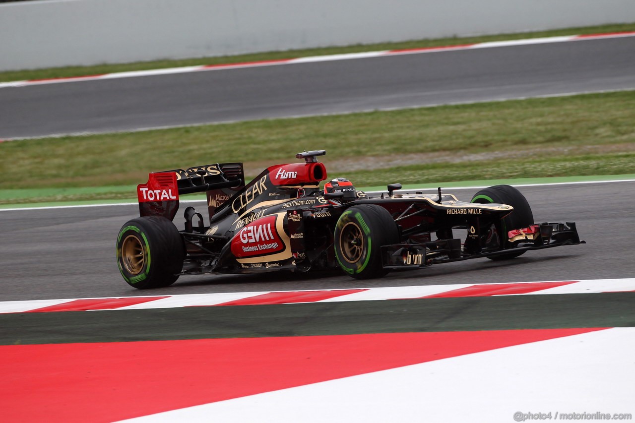 GP SPAGNA, 10.05.2013- Prove Libere 1, Kimi Raikkonen (FIN) Lotus F1 Team E21