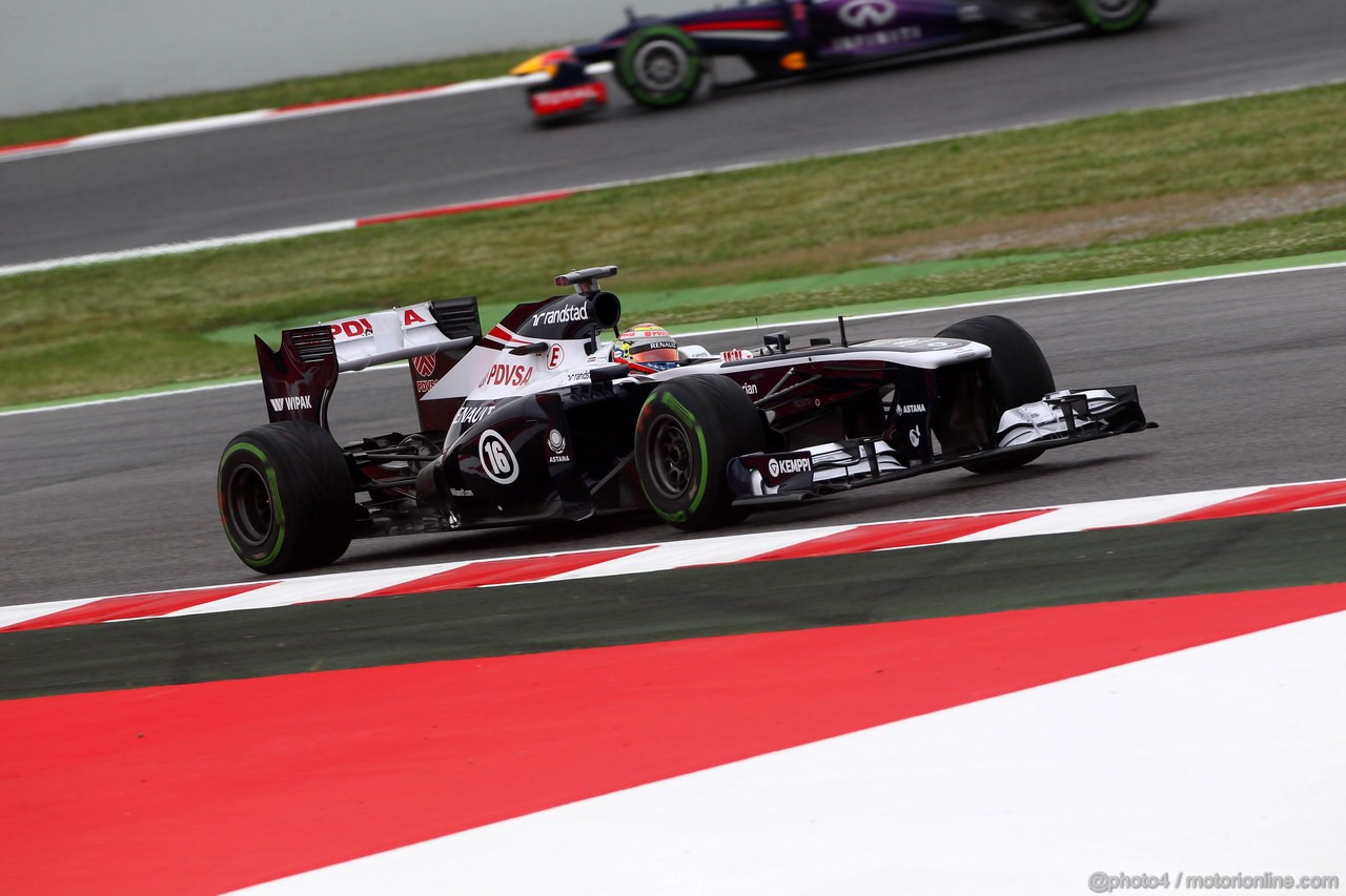GP SPAGNA, 10.05.2013- Prove Libere 1, Pastor Maldonado (VEN) Williams F1 Team FW35 