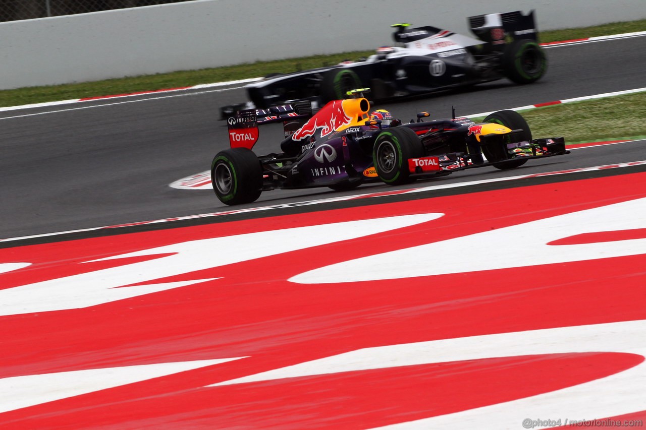 GP SPAGNA, 10.05.2013- Prove Libere 1, Mark Webber (AUS) Red Bull Racing RB9 