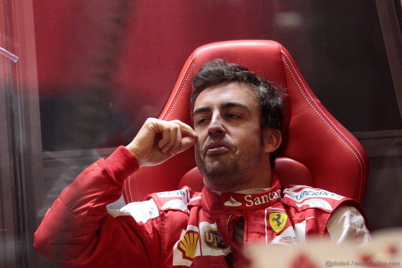 GP SPAGNA, 10.05.2013- Prove Libere 1, Fernando Alonso (ESP) Ferrari F138