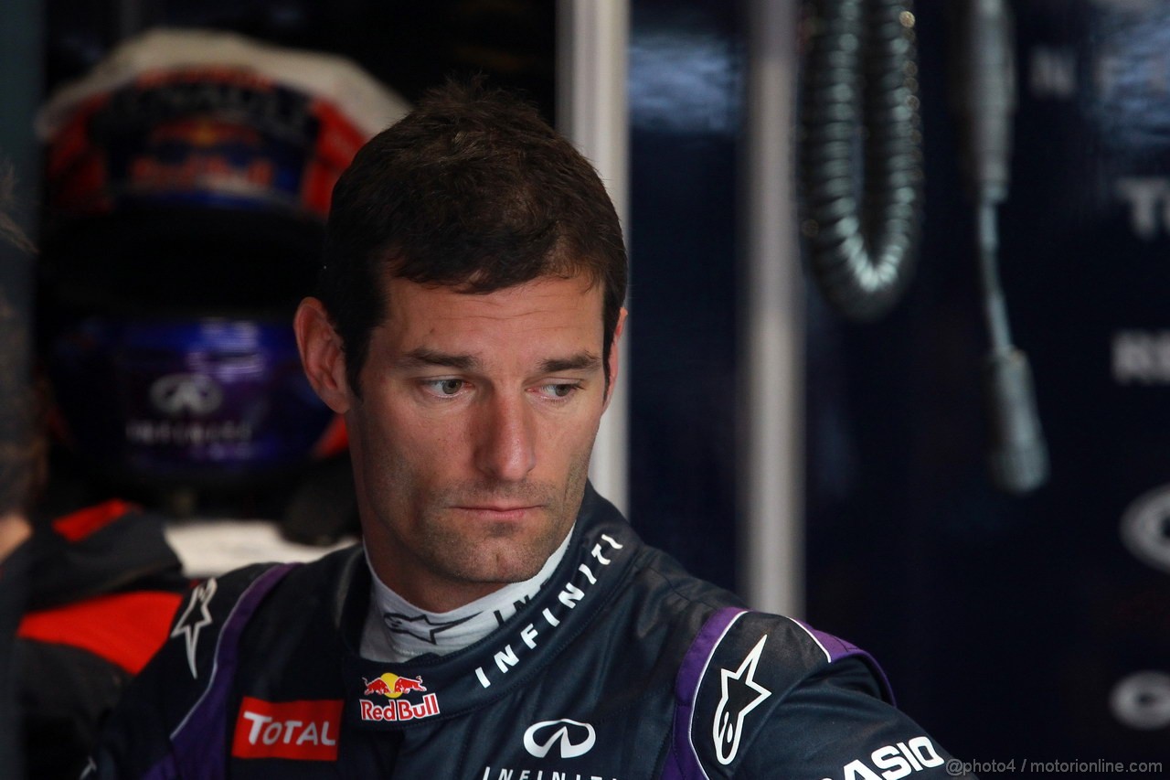 GP SPAGNA, 10.05.2013- Prove Libere 1, Mark Webber (AUS) Red Bull Racing RB9 